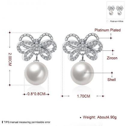 Jenny Jewelry E061 Luxury Trendy Pearl Earring