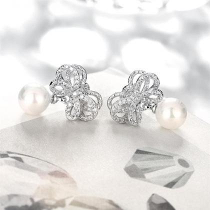 Jenny Jewelry E061 Luxury Trendy Pearl Earring