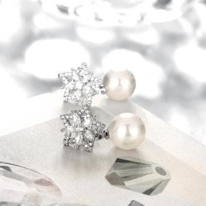 Jenny Jewelry E064 Luxury Trendy Pearl Earring