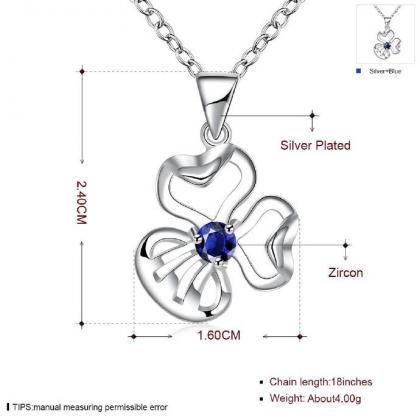 Jenny Jewelry N001 Silver Plated Necklace Brand..
