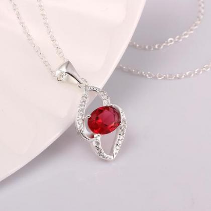 Jenny Jewelry N003-a Silver Plated Necklace Brand..