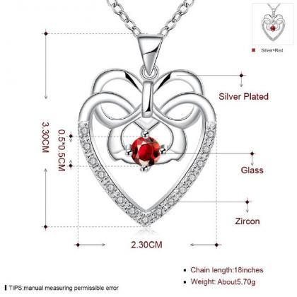 Jenny Jewelry N005-a Silver Plated Necklace Brand..