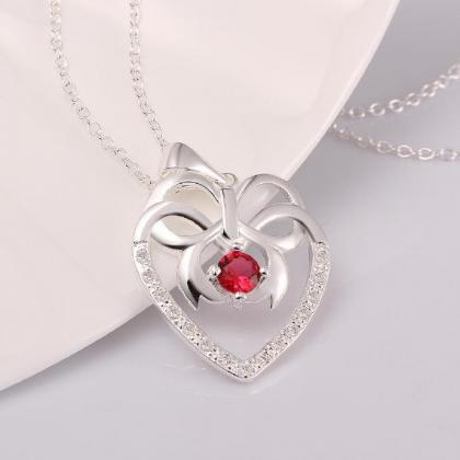Jenny Jewelry N005-a Silver Plated Necklace Brand..