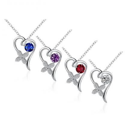 Jenny Jewelry N011-a Silver Plated Necklace Brand..