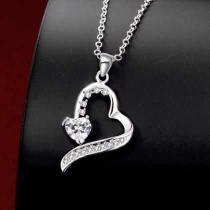 Jenny Jewelry N015 Silver Plated Necklace Brand..