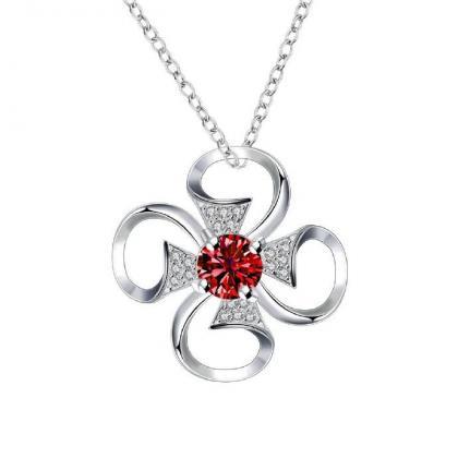 Jenny Jewelry N019-a Silver Plated Necklace Brand..