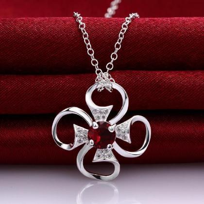 Jenny Jewelry N019-a Silver Plated Necklace Brand..