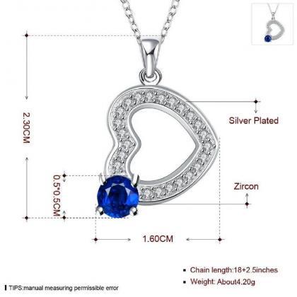 Jenny Jewelry N023 Silver Plated Necklace Brand..