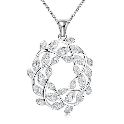 Jenny Jewelry N029-a Silver Plated Necklace Brand..