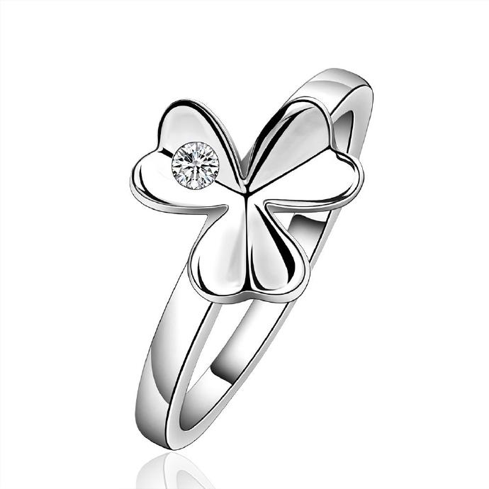 Jenny Jewelry R590 Silver Plated Design Lady Ring