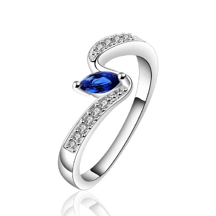 Jenny Jewelry R623 Silver Plated Design Lady Ring