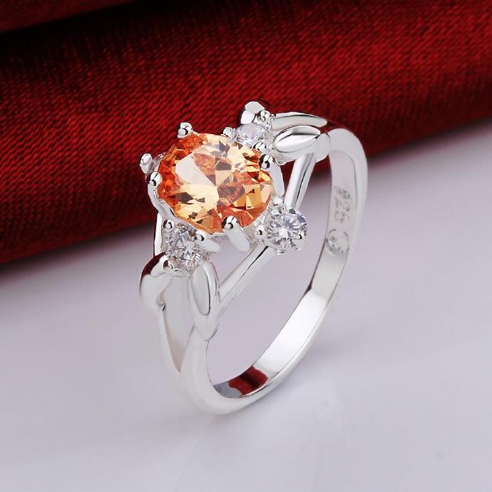 Jenny Jewelry R641-a Silver Plated Design Lady Ring