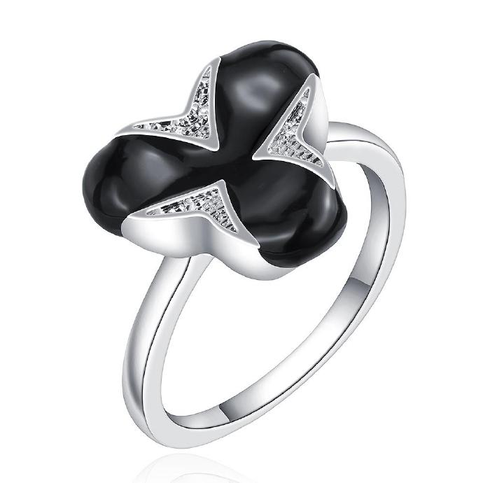 Jenny Jewelry R666 Silver Plated Design Lady Ring