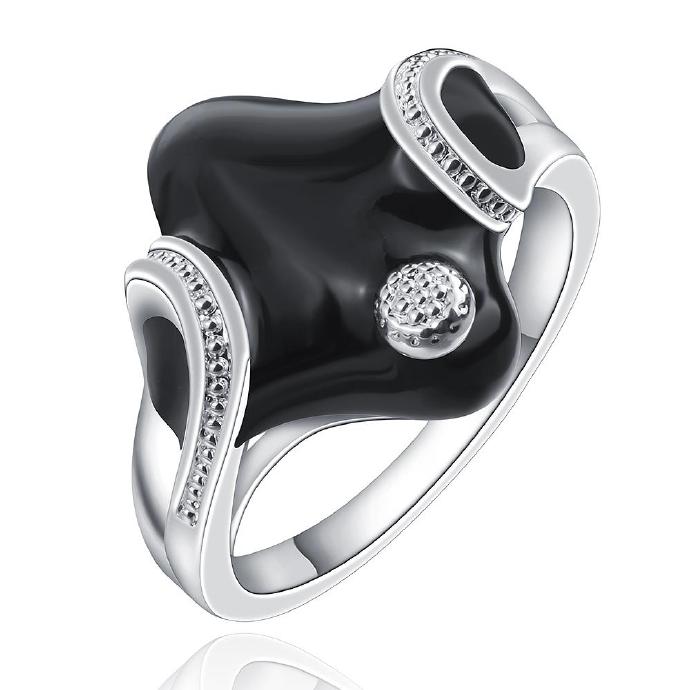 Jenny Jewelry R668 Silver Plated Design Lady Ring