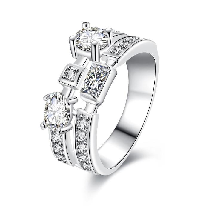 Jenny Jewelry R692 Model Royal Wedding Rings Crown Shaped