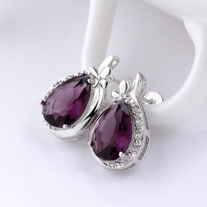 Jenny Jewelry Fvre012 Elegant Big Crystal Fashion Zircon Stud Earring