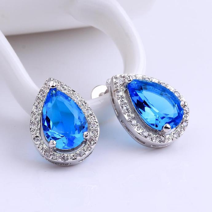 Jenny Jewelry Fvre013 Elegant Big Crystal Fashion Zircon Stud Earring