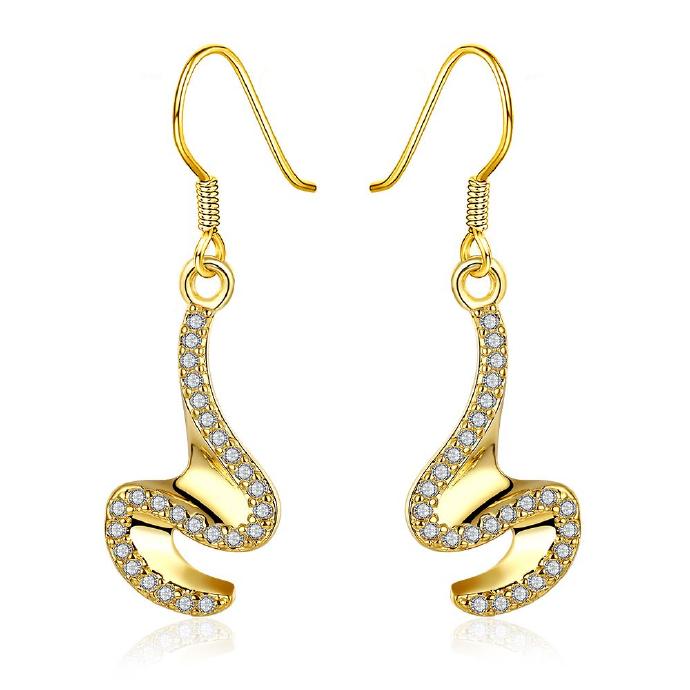 Jenny Jewelry E012-a 18k Gold Plating High Quality Ziccon Fashion Earring