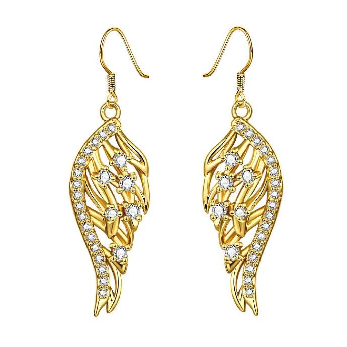 Jenny Jewelry E054-a 18k Gold Plating High Quality Ziccon Fashion Earring