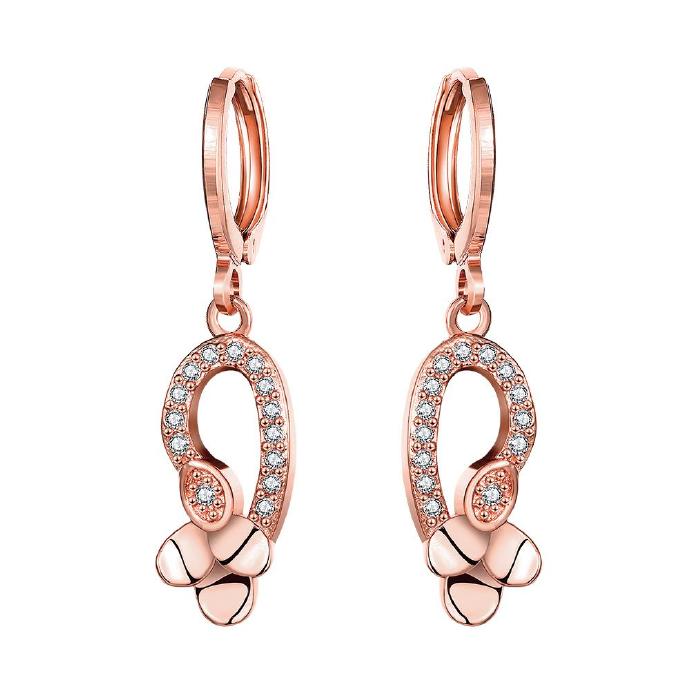 Jenny Jewelry E058-b 18k Gold Plating High Quality Ziccon Fashion Earring