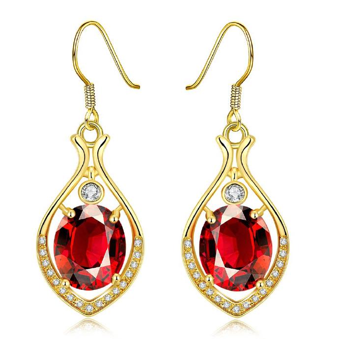 Jenny Jewelry E066-a Graceful Inlaid White Zircon Different Types Gift Earring