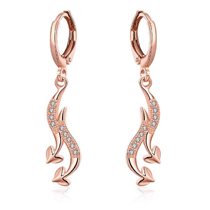 Jenny Jewelry E085-b 18k Gold Plating High Quality Ziccon Fashion Earring
