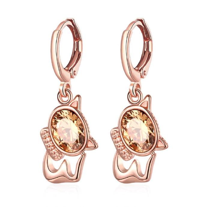 Jenny Jewelry E089 18k Gold Plating High Quality Ziccon Fashion Earring