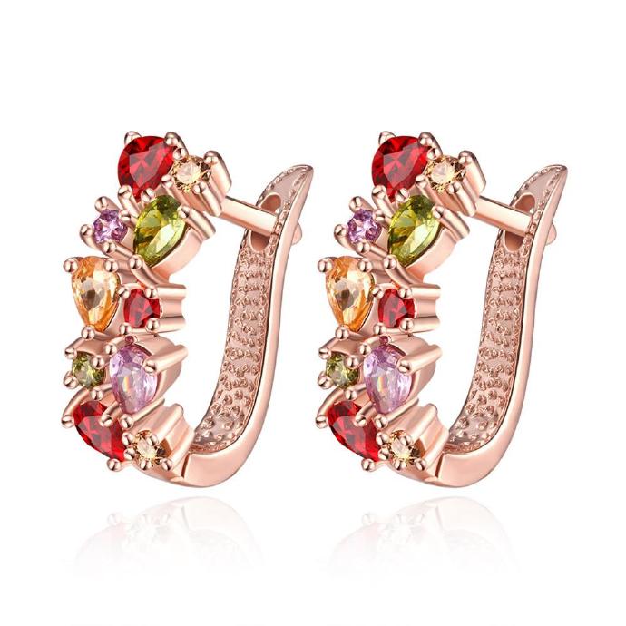 Jenny Jewelry E091 18k Gold Plating High Quality Ziccon Fashion Earring
