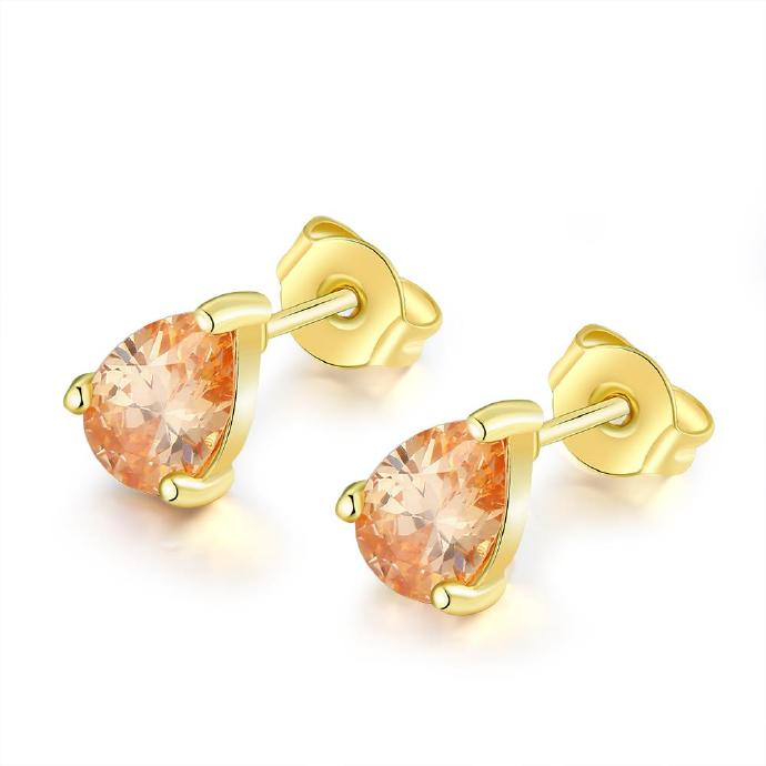 Jenny Jewelry E005 Fashion Jewelry Real Gold Plated Earring