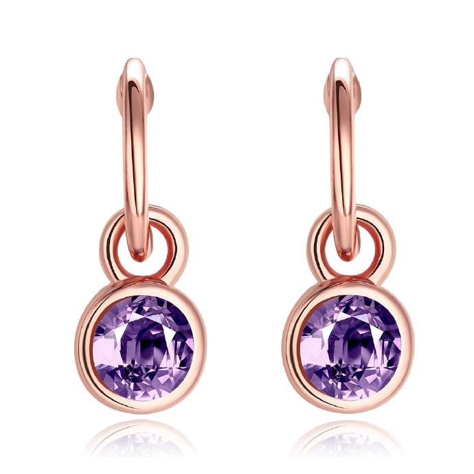 Jenny Jewelry E013 Fashion Jewelry Real Gold Plated Earring