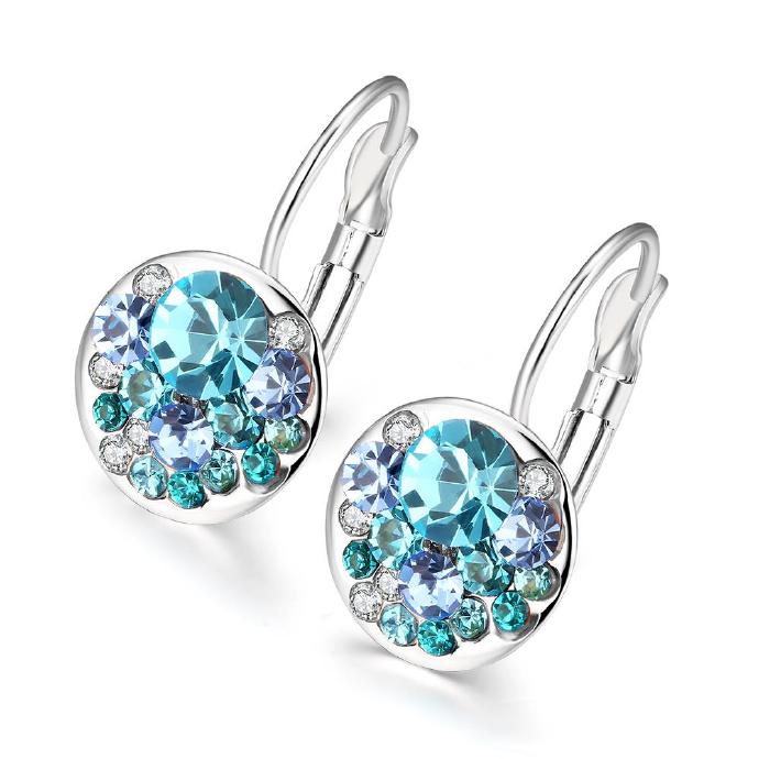 Jenny Jewelry E046-b-2 Fashion Jewelry Real Gold Plated Earring
