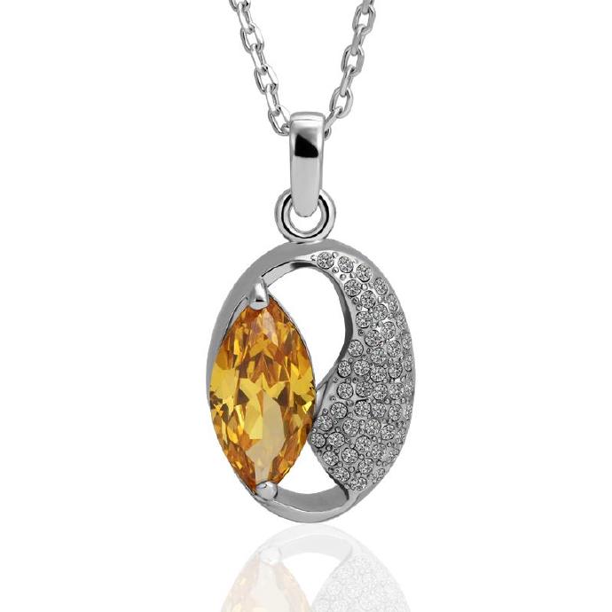 Jenny Jewelry N415 18k Real Gold Plated Necklace Pendantsnew Fashion Jewelryfor Women
