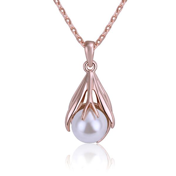 Jenny Jewelry N502 18k Real Gold Plated Necklace Pearl Pendants Fashion Jewelry For Women