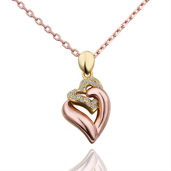 Jenny Jewelry N573 18k Real Gold Plated Women Fashion Pendant Necklace Jewelry