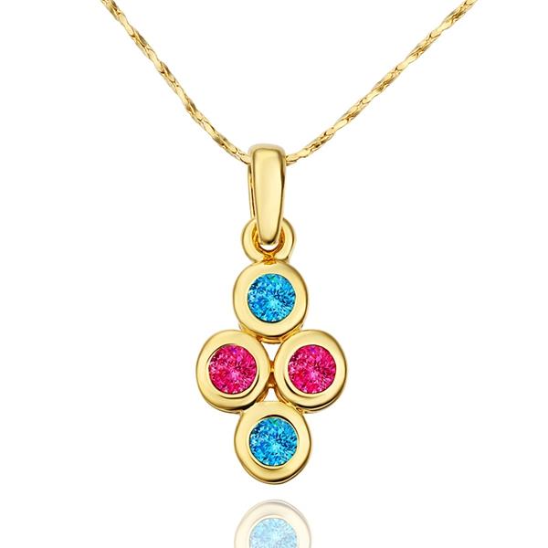 Jenny Jewelry N602 18k Real Gold Plated Necklace Pendantsnew Fashion Jewelryfor Women