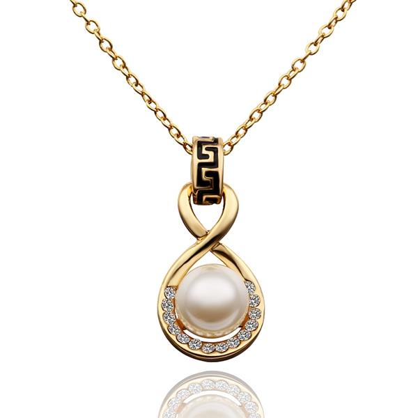 Jenny Jewelry N606 18k Real Gold Plated Necklace Jewelry For Women