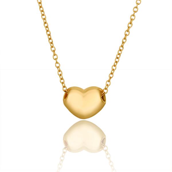 Jenny Jewelry N638 18k Real Gold Plated Women Hollow Golden Heart Shape Jewellery
