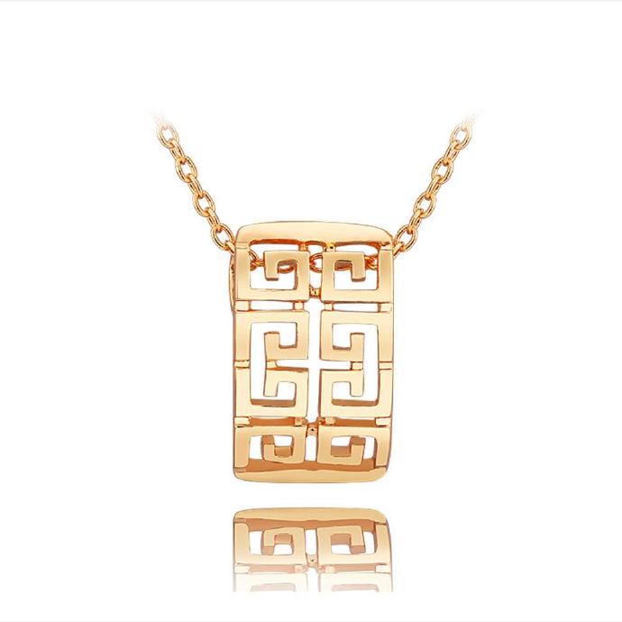Jenny Jewelry N742 18k Real Gold Plated Necklace Pendantsnew Fashion Jewelryfor Women