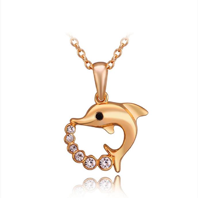 Jenny Jewelry N745 18k Real Gold Plated Necklace Pendantsnew Fashion Jewelryfor Women