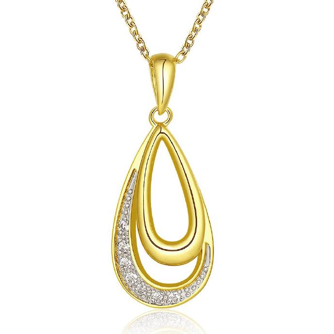 Jenny Jewelry N815-c 18k Real Gold Plated Necklace Pendants Fashion