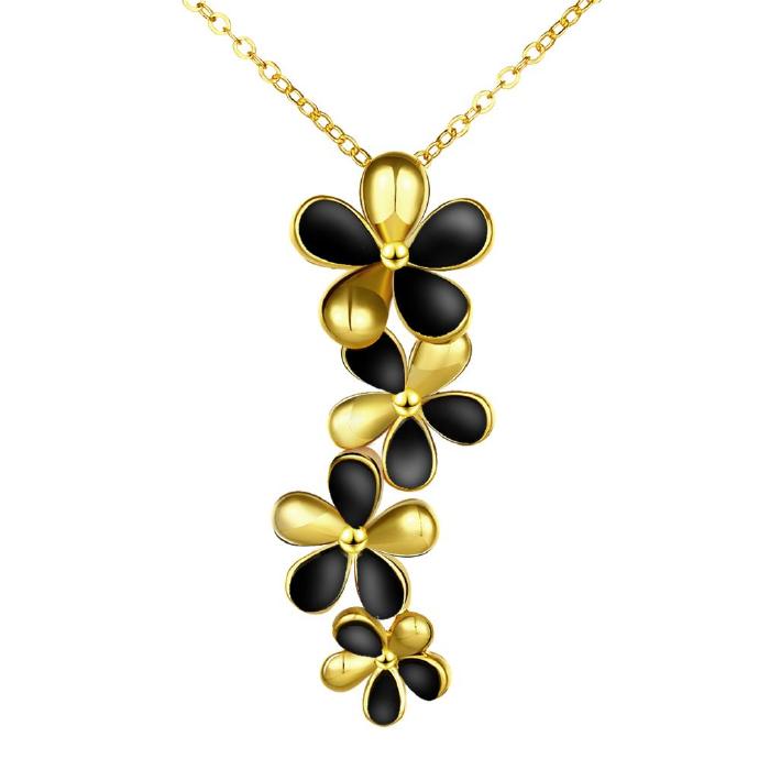 Jenny Jewelry N865-a 24k Real Gold Plated Necklaces For Women Fashion Jewelry