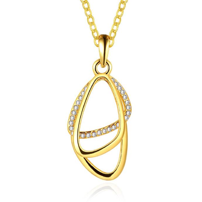 Jenny Jewelry N917-a 18k Real Gold Plated Necklace Pendants Fashion Jewelry