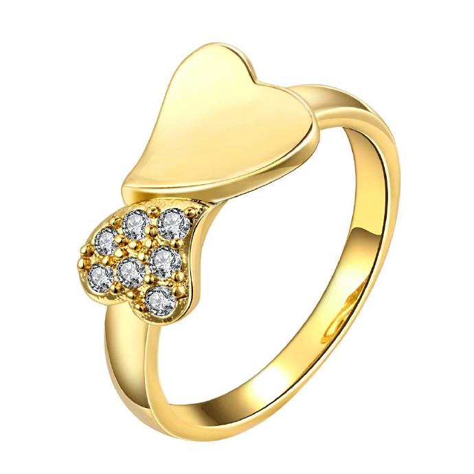 Jenny Jewelry R155-a-8 High Quality Fashion Jewelry 24k Plated Zircon Ring