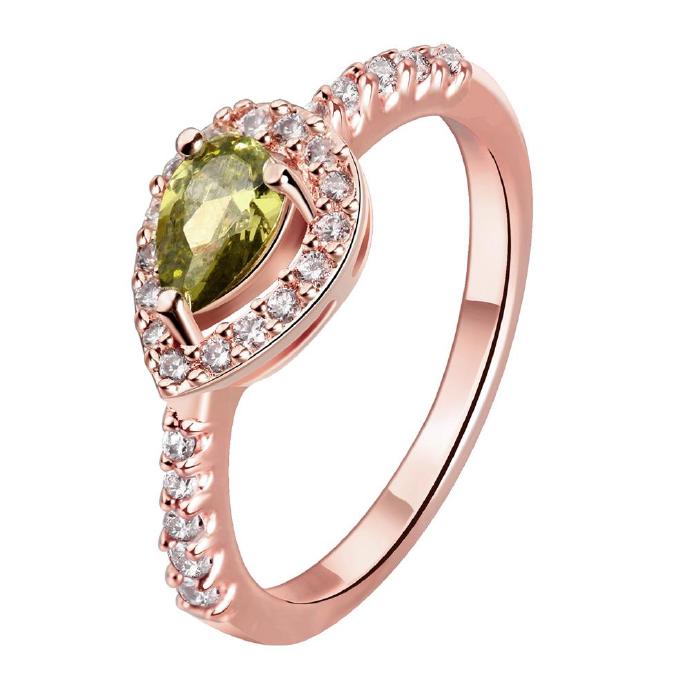 Jenny Jewelry R170-a-8 High Quality Fashion Jewelry 18k Plated Zircon Ring