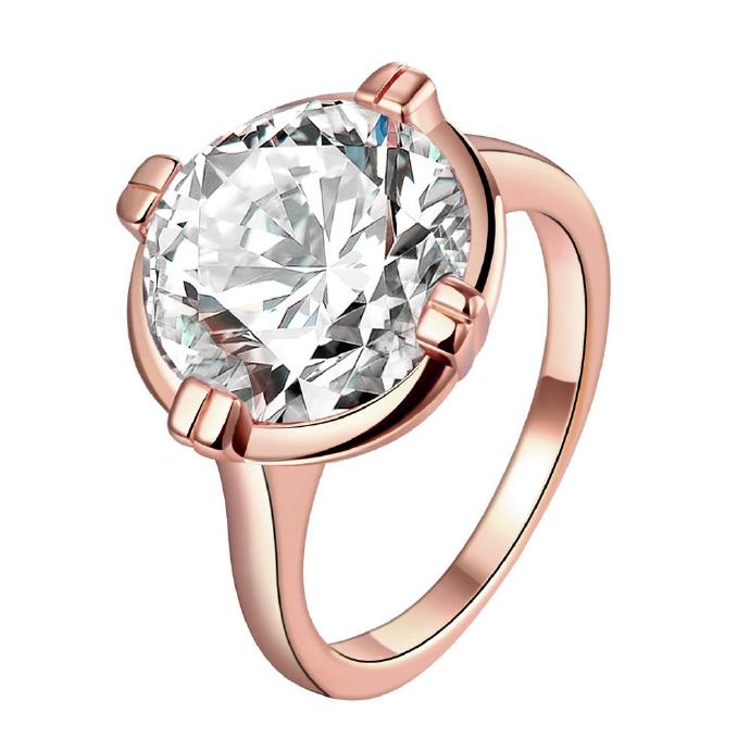 Jenny Jewelry R178-a-8 High Quality Fashion Jewelry 18k Plated Zircon Ring