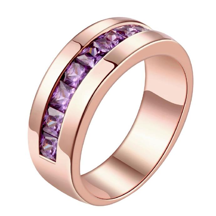 Jenny Jewelry R182-a-8 High Quality Fashion Jewelry 18k Plated Zircon Ring