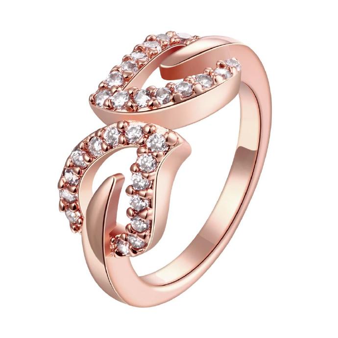 Jenny Jewelry R187-a-8 High Quality Fashion Jewelry 18k Plated Zircon Ring ,available Size 7,8