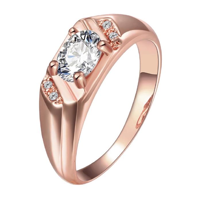 Jenny Jewelry R189-a-8 High Quality Fashion Jewelry 18k Plated Zircon Ring