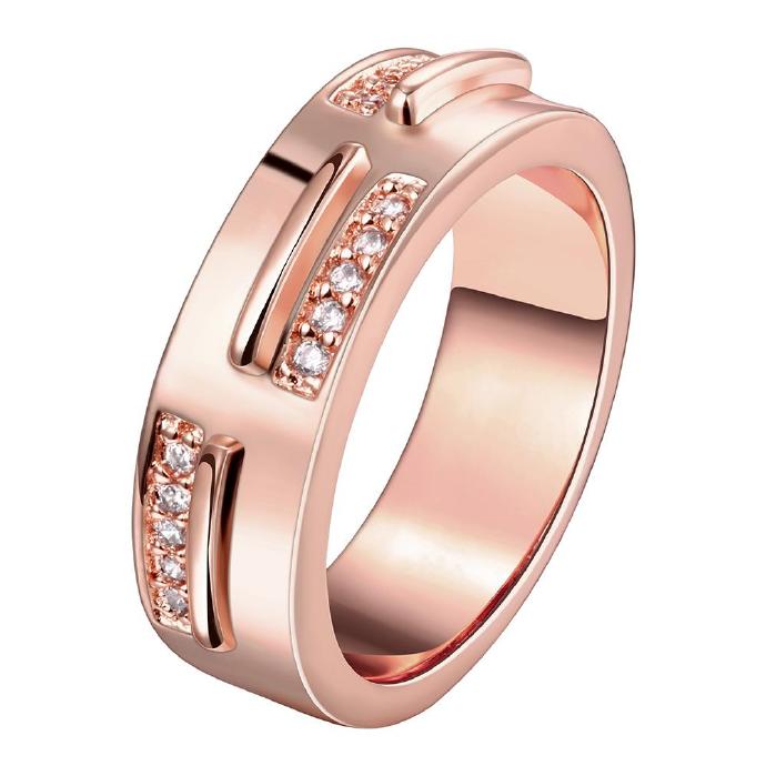 Jenny Jewelry R191-a-8 High Quality Fashion Jewelry 18k Plated Zircon Ring