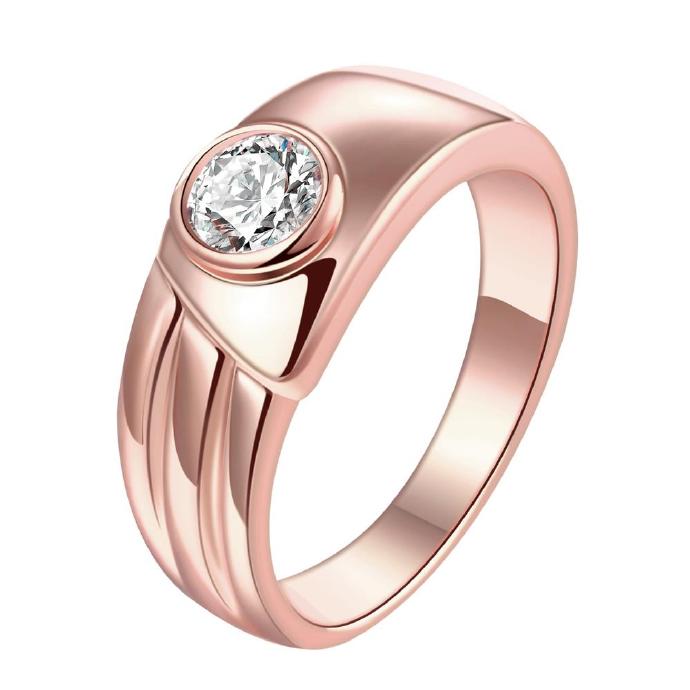 Jenny Jewelry R194-a-8 High Quality Fashion Jewelry 18k Plated Zircon Ring